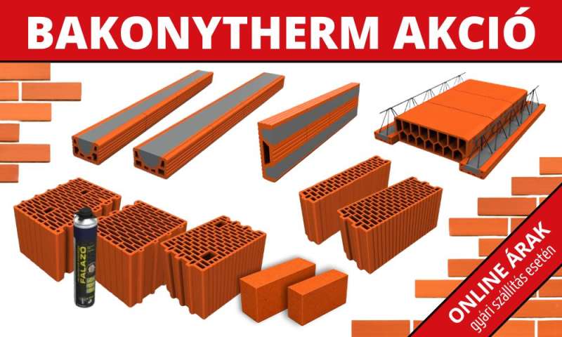 Bakonytherm falazóanyagok akciós online áron