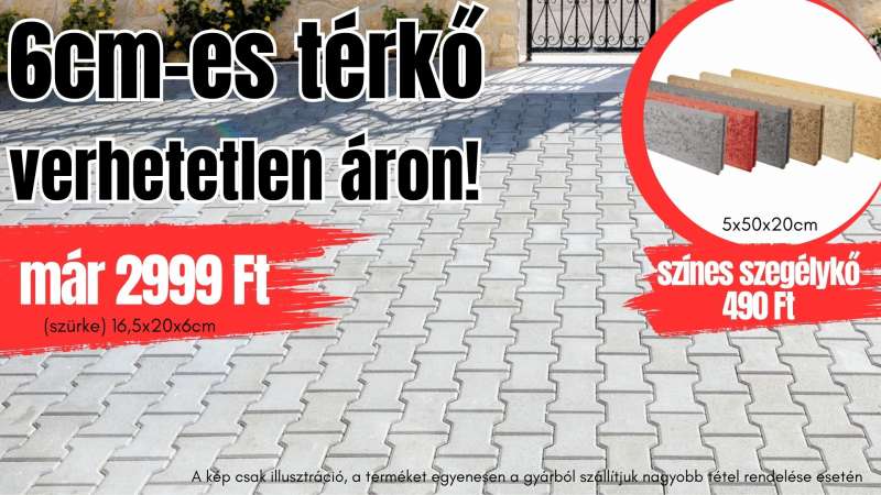 Citystone H Top térkő most akciós áron!
