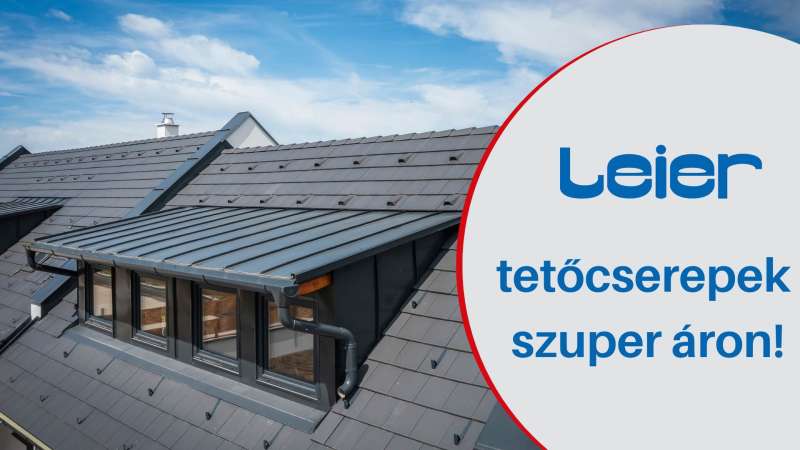 Leier tetőcserepek szuper áron!