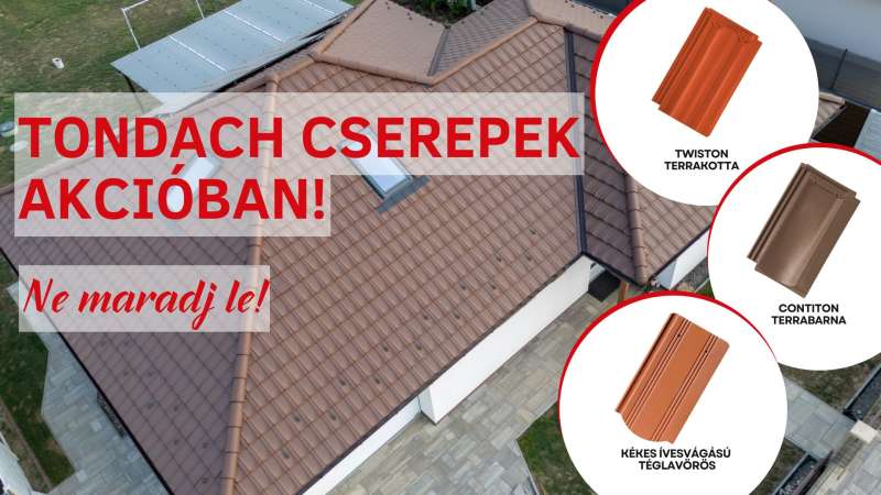 Tondach cserepek legjobb áron!