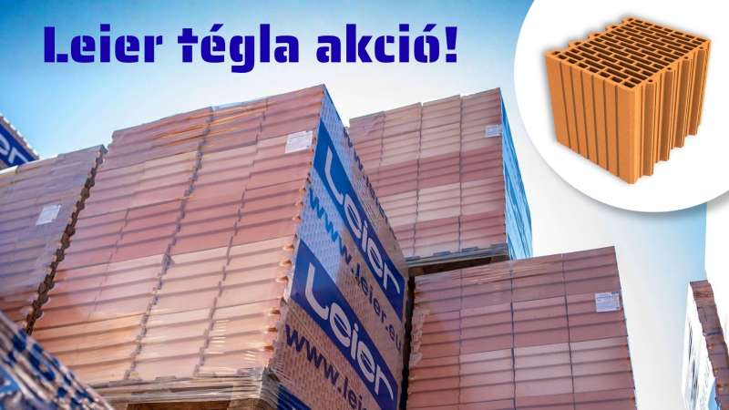 Prémium Leier téglák akciós áron  – Akár Ingyenes Szállítással!