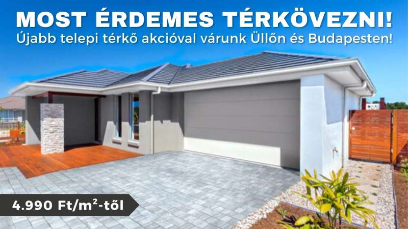 Most érdemes térkövezni! – telepi akció, készletről