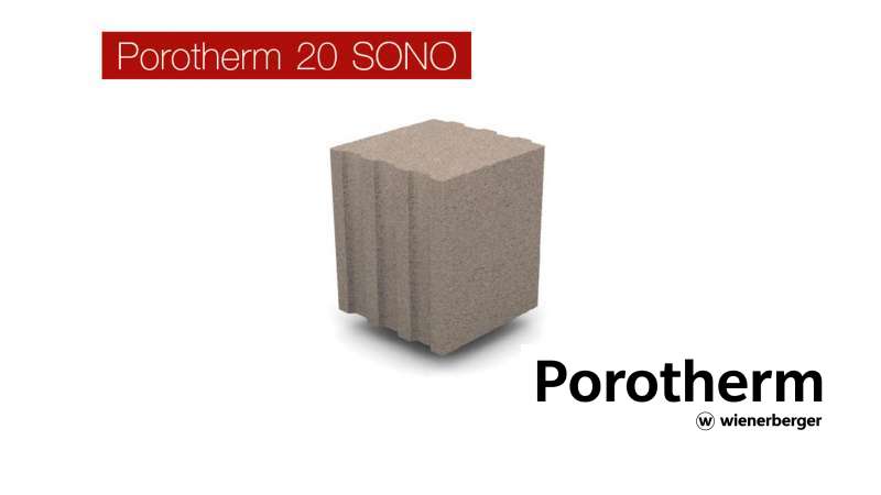 Újdonság - Porotherm 20 SONO hanggátló beton falazóelem